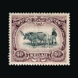 Malaya - Kedah : (SG 35c) 1921-32 40c, Type 2, fresh, fine m.m. Cat £130 (image available)