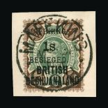 Cape of Good Hope - Mafeking : (SG 11) 1900 1/- on 4d green & brown superb used on small piece.