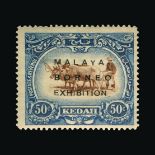 Malaya - Kedah : (SG 51a) 1922 MBE 50c brown and blue variety small 'Y' m.m., light gum toning,