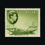 Seychelles : (SG 135-149) 1938-49 KGVI Definitives - basic set l.m.m. (25) Cat £550 (image