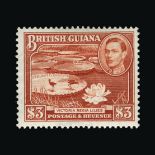 British Guiana : (SG 308-319) 1938-52 KGVI pictorials set plus (SG308a, 309a, 310b, 311a, 312a,