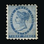 Canada - Prince Edward Island : (SG 3) 1861 Perf 9 3d blue well centred mint, lightly browned gum