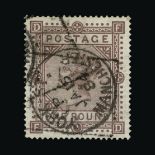 Great Britain - QV (surface printed) : (SG 136) 1867-83 wmk Anchor £1 brown-lilac, FD, full YORK