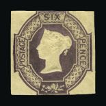 Great Britain - QV (embossed) : (SG 59) 1847-54 6d lilac, large margins at sides, fresh, part o.g.
