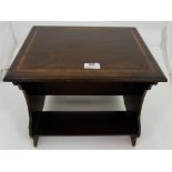 Table Top Mahogany Bookstand, inlaid, 15”wx 12”h