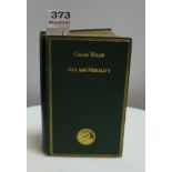 Oscar Wilde. 'Art & Moralitry' by S. Mason'. Revised Edition.