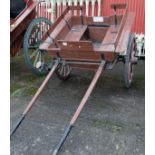 Donkey Trap, 1920, rubber wheels, painted brown (For re-sale due to the default of a previous