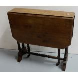 Two Victorian Mahogany Drop Leaf Sutherland Tables, (29”w x 24d”) & (40”w x 36”d)