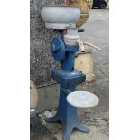 Milk separator on a wooden base (painted blue)
