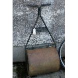 Steel Garden Roller, with metal handle 18”w