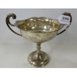 Dublin Silver Trophy Cup, with two handles, 1908, West & Co, 14 ozs