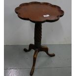 20thC mahogany wine table