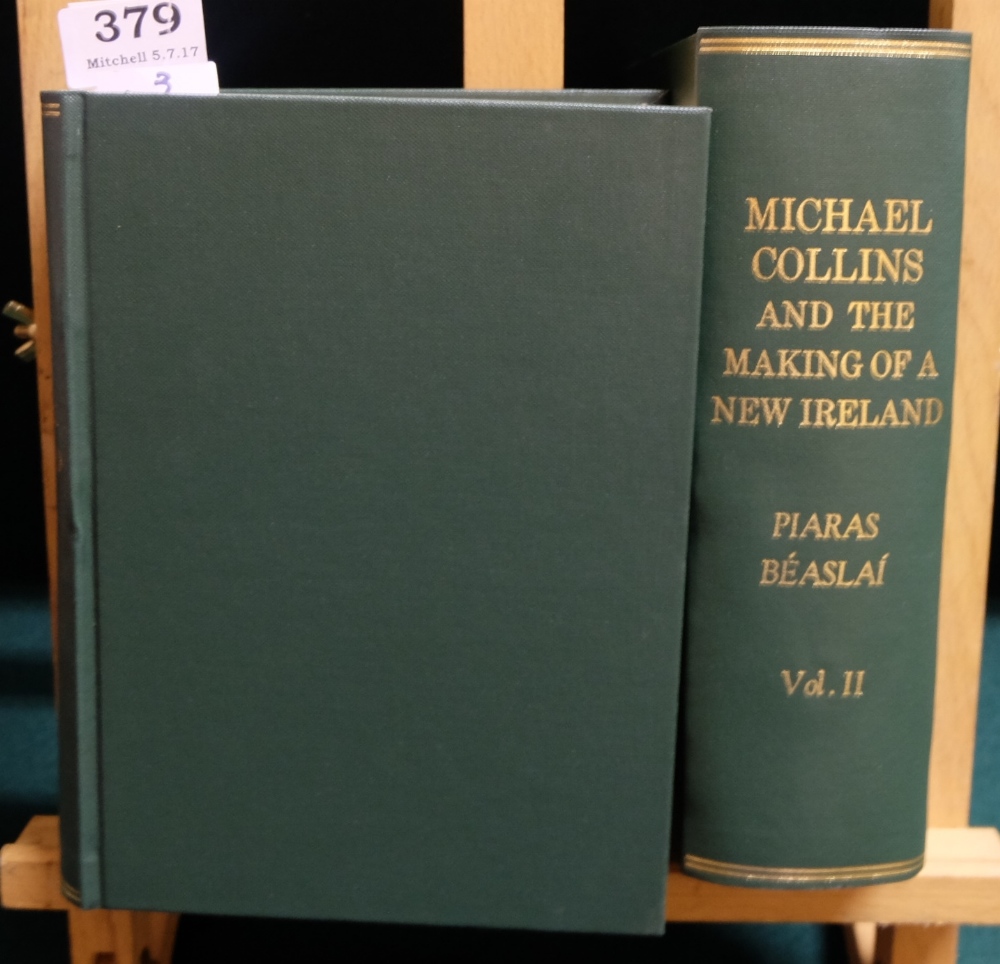 (Piaras Béaslaí), Michael Collins, 2 vols. Dublin 1926. New cloth binding (2)