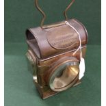 Copper Miners Lamp, stamped Black Friars Road, London, 6”h (very good condition)