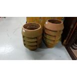 3 Terracotta Chimney Pots, 2 with vents