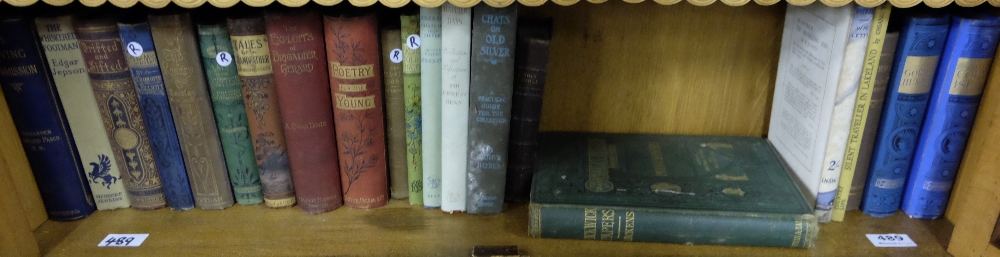 Shelf of Books – Poetry, Novels, incl Pickwick Papers