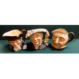 3 Royal Doulton Character Cups – Pearly Queen, Old Charlie, smiling man ((3)