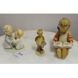 3 Goebel Figures – bedtime, girl with book, and girl with watering can (3)