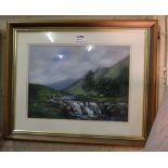 Niall Campion, Oil on Canvas, “River Landscape”, framed, 23”w x 19”h