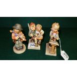 3 Goebel Hummel Figures - musicians