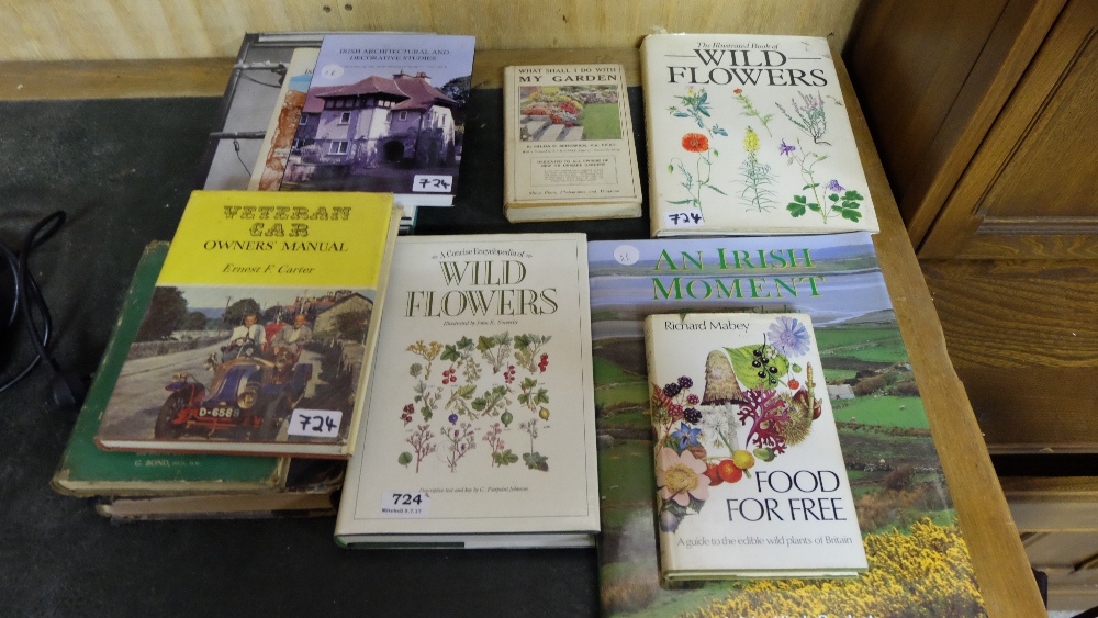 2 groups of books – of gardening and Irish interest