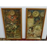 Pair of Persian Prints – “Flower arranging” & “Goldfish” (2) each approx. 30”h