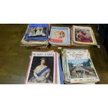 3 bundles of Womens Journal Magazines & bundle of Royal Commemorative Books etc