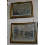 Pair of 19thC Hunting Scene Engravings, each depicting the Noble Tips (damage to engravings) (2)