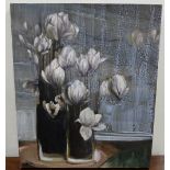 MIA FUNK, Oil on Canvas – Magnolias – Shades of Grey II 2009 (exhibited Sandford Gallery, Dublin),