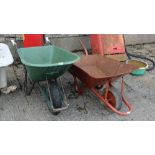 2 wheel barrows – 1 plaster, 1 metal