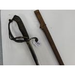 Dress Sword, in scabbard, 42”h