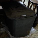 Large metal pot with a lid, rectangular shaped, 22”w x 17”h