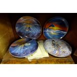 3 x Franklin Mint Limited Edition Plates – 2x Dance of the Dolphin (with certs), 1x Spring of the