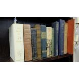 Group of books relating to international travel & world history and a folding map of South Africa by