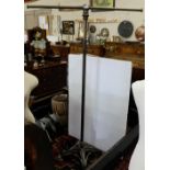 Adjustable T-Shaped Coat Stand, on ornate heavy metal base