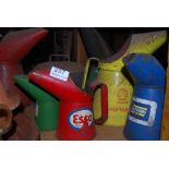Branded Tractor Oil Cans – Esso, Duckhams, Shell etc & a modern copper coal scuttle