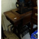 Singer sewing machine, electric, in a case