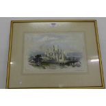 Lithograph – Melrose Abbey, after David Roberts R.A., 19”w