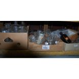 Large group of laboratory glassware (3 boxes etc)