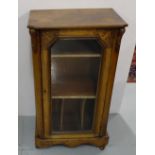 Edw. Walnut Music Cabinet, with interior music shelves, 20”w x 35”h