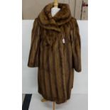 Lady’s Mink Fur Coat, silk lined (size medium to large)