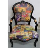 Themed Armchair with Harry Pottery Book Covers