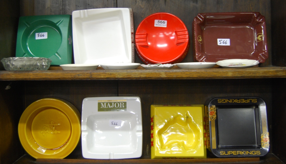 17 Advertising Ashtrays – Beamish, Major, Carrolls, Remy Martin