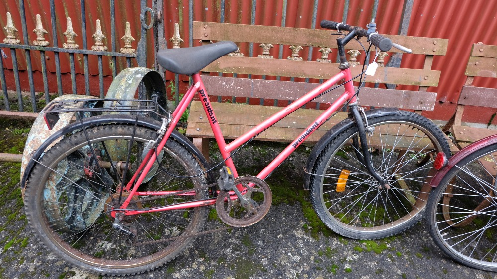 Lady’s “President” Red Bicycle