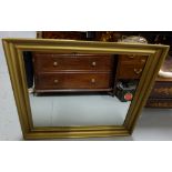 Wall Mirror in a moulded gilt frame, 26” x 41”