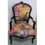 Themed Armchair with Harry Pottery Book Covers