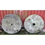 Pair Stone Mill Wheels