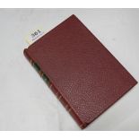 Book - WB Yeats, The Collected Poems, 1939, fine binding in full crimson calf