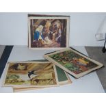 3 bundles lithographs – Enid Blyton Nature Plates 1-60 (incomplete), Blyton Bible Old Testament