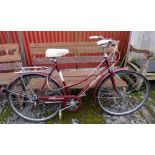 1970s Bicycle, Celica brand, burgundy colour, in very good condition